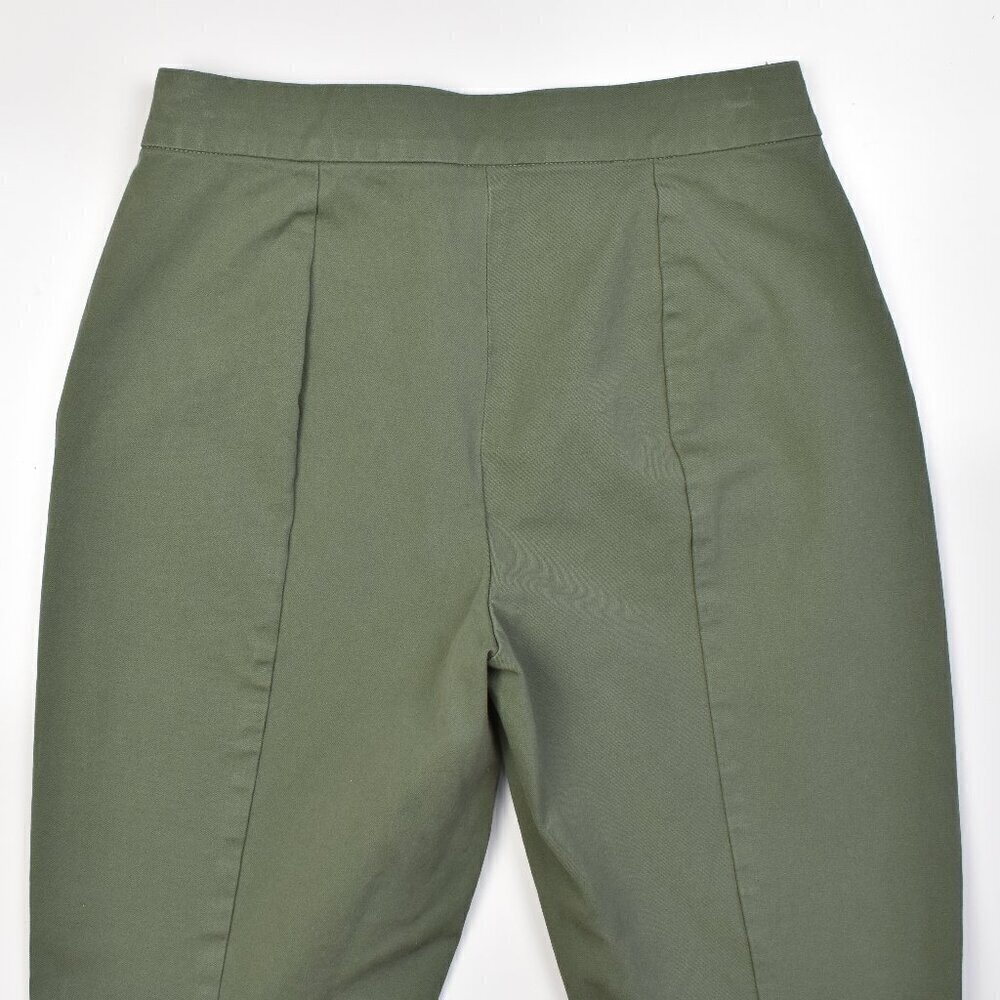 Everlane The Side-Zip Stretch Ponte Crop Cotton Pants - 4 - Picture 5 of 8